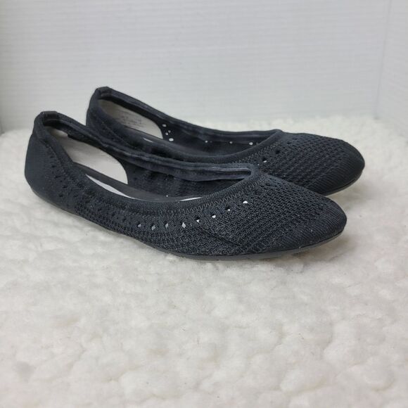 Cole Haan Grandzero Womens Ballet Shoes Size 7.5 B Flat Black Knit Stitch - Picture 1 of 10